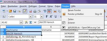 Die perfekte zahlungsart für alle, die was vorhaben. Calc Fenster Teilen