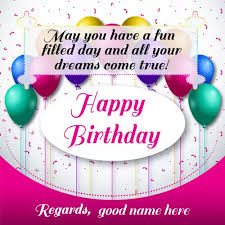 This romantic birthday card will let him know that you love his smile, his laugh, and the way he makes you feel. Birthday Card With Name For Lover