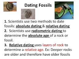 Absolute dating, amino acid dating, dendrochronology, methods of dating, numerical dating, radiometric dating, relative dating, thermoluminescence. Relative Dating Determines The Relative Age Of Fossils According To