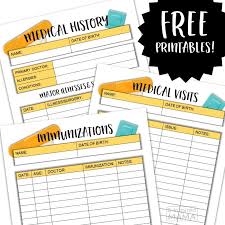 685 free printable medical forms and medical charts that you can download and print. Kids Medical History Form Printables For Back To School Prep