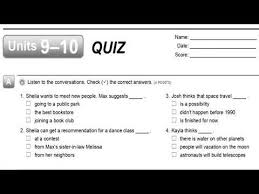Every unit in interchange fifth edition contains two cycles, each of which has a specific topic, grammar point, and function. Units 9 10 Quiz Listening Interchange 4th Ed Level 3 4k Youtube