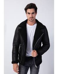 Ne pas secher en machine; Veste En Simili Cuir Avec Col Mouton Noir Veste Veste Simili Cuir Jeans En Cuir