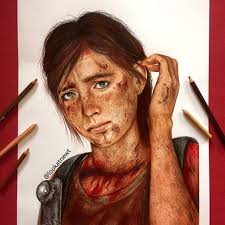 Hello Guys!🍃 after 11 Days of work I finished my Ellie drawing in Santa Barbara,  hope you like it🔥 : r/thelastofus