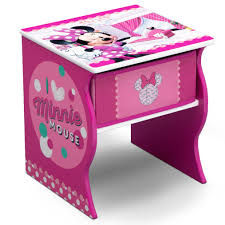 Disney Minnie Mouse Wood Side Table With Storage By Delta Children Walmart Com In 2020 Minnie Mouse Bedroom Minnie Mouse Toys Delta Children