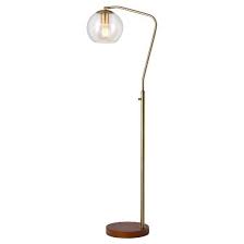 Madrot Glass Globe Floor Lamp Brass Includes Energy Efficient Light Bulb Project 62 Globe Floor Lamp Brass Floor Lamp Floor Lamp