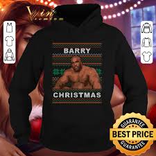Premium Barry Wood Sitting On A Bed Meme Ugly Christmas Shirt Hoodie Sweater Longsleeve T Shirt