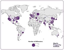 The global super-rich by major city (2016) | The globe, Economia