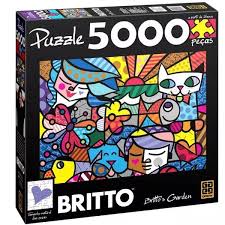 Não deixe de brincar e se divertir com este quebra cabeça. Tudo Sobre Quebra Cabeca Romero Brito Britto S Garden 5000 Pecas Grow