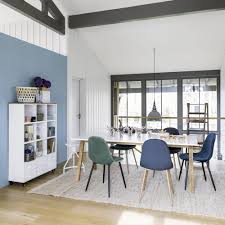 Blue Velvet Scandinavian Style Chair Clyde Maisons Du Monde In 2020 12 Seater Dining Table Dining Table Scandinavian Dining Table