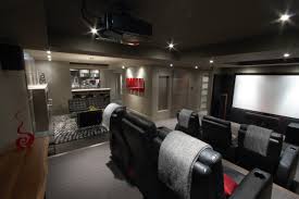 A basement game room will be a great idea for everybody: 75 Beautiful Basement Home Theater Pictures Ideas Houzz