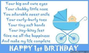Happy first birthday, my little pumpkin! 1st Birthday Poems Happy First Birthday Poems Wishesmessages Com