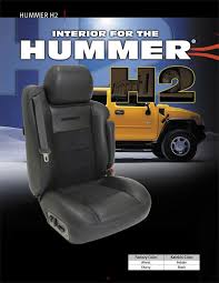 Hummer H2 Katzkin Leather Seat Upholstery Without Third Row Seat 2004 2005 2006 2007 Shopsar Com Hummer H2 Hummer Interior Hummer H2 Accessories