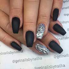 Nail Nails Nailart Nailfollowers Nailinsta Instanails Instafollow Instafashion Instafollowers Instagirls Gel Stylis Prom Nails Black Silver Nails Trendy Nails