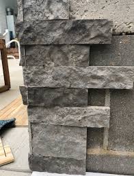 Although building a wall is a challenging project, it's one a determined and. Use Airstone To Cover Unsightly Cement Block Foundation