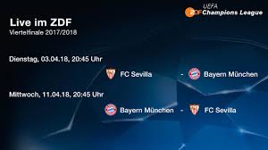 Filter nach netzwerk facebook instagram twitter. Champions League Viertelfinale Bayern Mussen Gegen Sevilla Ran Zdfmediathek