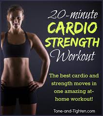 You'll look back years from now and thank past you for starting strength. 20 Minute At Home Cardio Strength Workout My Favorite Strength Moves In Cardio Mode Tone And Tighten