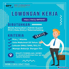 (0333) 845 168, 846 310 fax. Lowongan Kerja Sebagai Bisnis Konsultan Mei 2021