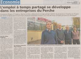 Le perche journal officiel d'annonces légales pour les départements 61 orne, 72 sarthe. Article Le Perche Plusieurs Entreprises Se Partagent Un Salarie