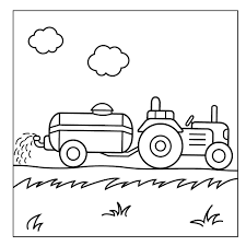 Traktor ausmalbilder und malvorlagen zum ausdrucken. Traktor Malbuch Ab 2 Jahren Fahrzeuge Auf Dem Bauernhof Zum Ausmalen Kritzeln Und Entdecken Amazon De Sammabu Edition Bucher