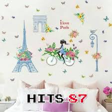 Ingin dinding kamar tak terlihat membosankan? Wallsticker Sticker Stiker Dinding Blue Tower Girls Sk9164 Wallpaper Dekorasi Hiasan Kamar Murah Shopee Indonesia