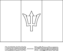 Find free printable barbados flag coloring pages for coloring activities. Flag Of Barbados Coloring Page Free Printable Coloring Pages For Kids
