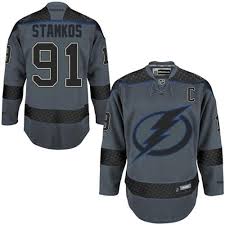 Youth tampa bay lightning special edition jersey. Reebok Tampa Bay Lightning 91 Men S Steven Stamkos Premier Charcoal Cross Check Fashion Nhl Jerse Tampa Bay Lightning Checks Fashion Mitchell And Ness Jerseys