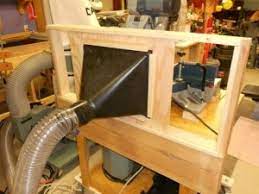 Cheap & easy diy dust collector: Homemade Miter Saw Dust Hood Homemadetools Net