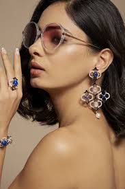 Caroline Long Earrings in Sterling Silver