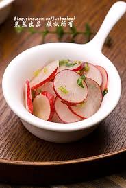 炝拌小水萝卜 萝卜的怪味一招除 food vegetables radish