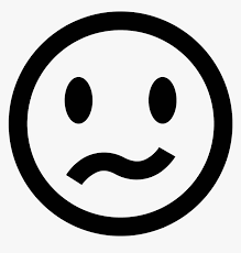 Sad face emoji illustration, sadness face computer icons smiley, sad face outline, text, emoticon, symbol png. Confused Eyes Png Sad Face Vector Free Letter C In Circle Transparent Png Kindpng