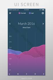 Business Data Analysis Chart Mobile App Main Interface Psd