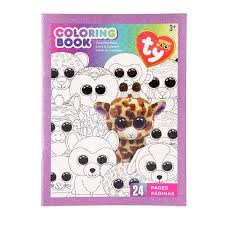 Ty Beanie Boo Beanie Boo Coloring Book Walmart Com Coloring Books Beanie Boo Birthdays Ty Beanie Boos