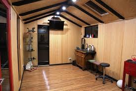 Established as recently as 1984, great wall is a chinese manufacturer that has been marketed in australia since 2009. Smooth Plywood Great Wall Lining And A Fabulous Contrast To Black Beams Backyard Cabin Pool Cabanas Cabana