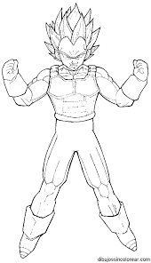 Dibujos Sin Colorear Dibujos De Vegeta Dragonball Para Colorear Vegeta es uno de los super saiyajin mas poderosos del universo, pero siempre anda un paso por detras de goku. colorear dibujos de vegeta dragonball