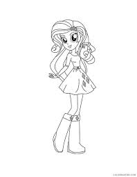 Equestria girls coloring pages rarity. Rarity Equestria Girls Coloring Pages Coloring4free Coloring4free Com