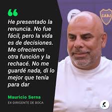 Chicho' Serna rompió el silencio 🫢 😬 Tras su salida del Consejo de Fútbol  de Boca junto a Raúl Cascini, el exmediocampista aseguró que "renunció" y  que aunque le ofrecieron seguir en