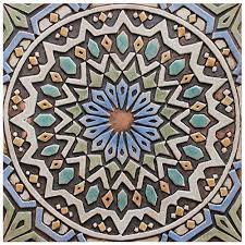 Maybe you would like to learn more about one of these? Amazon Com Moroccan Tile Ceramic Art Ceramic Tile With Moroccan Design Wall Hanging House Decor Moroc 2 Matt Blue 11 8 Handmade Products