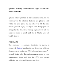 That circuit has a wall mounted switch and. Iphone 6 Battery Undurable And Light Sensor Can T Work Here S Fix