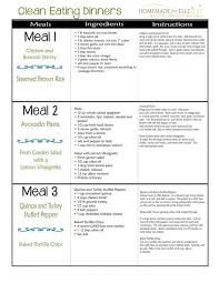 Clean Eating Meal Plan Pdf With Recipes Your Family Will Love Homemade For Elle Dietplan Clean Eating Guide Healthy Meal Plans Clean Eating Meal Plan