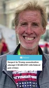 BREAKING: Suspect in apparent Trump assassination attempt Ryan Wesley  Routh, 58, is charged with federal gun crimes