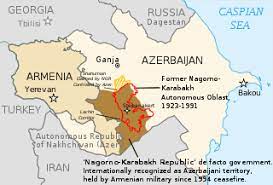 Armenians In Azerbaijan Wikipedia The Free Encyclopedia Map Armenia Azerbaijan