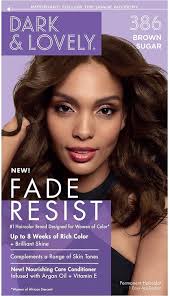 Dark and Lovely Fade Resist Permanet Hair Color,Unisex, 386 Brown Sugar