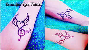 How To Make A Beautiful Love Tattoo On Hand By Tattoo Art By Kk Youtube Love Tattoo On Hand Tattoo Lettering Hand Tattoos