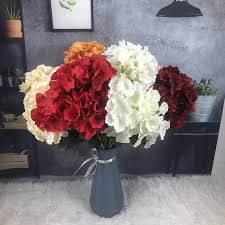 Silk flowers, artificial & fake flowers. China Artificial Flowers 5 Hydrangea Wedding Hand Bouquet Silk Flowers Sellers Union