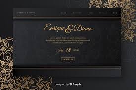 Black And Gold Wedding Invitations Templates The Story Of Blank Invitation Templates Photoshop Has Just Gone Viral Blank Invitation Tem Undangan Perkawinan