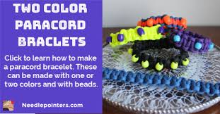 Learn to make survival by stuwegie in knots. How To Make A Paracord Bracelet With One Or Two Colors And Beads Needlepointers Com