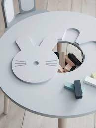 table de jeu lapin gris 4 meuble rangement enfant mobilier de chambre a coucher table de jeux