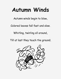 Fall Poem For Kindergarten Kindergarten Poems Autumn Poems Kindergarten Poetry
