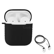 Black Release Date Black Airpods 2 Anti Lost Rope Silicone Protective Case For Apple Airpods Black Airpods 1 2 Cases Guuds Protective Cases Case Apple