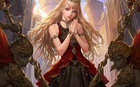 Video Game Legend Of The Cryptids Fantasy Woman Girl Crown Jewelry Blonde Long Hair Blue Eyes Wallpaper Fantasy Women Fantasy Girl Fantasy Princess